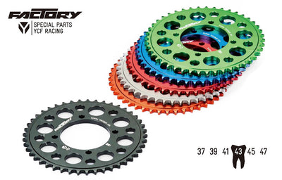 SPROCKET TRASERO EN ALUMINIO CNC (MANZANA 5 HUECOS) - Minimotos