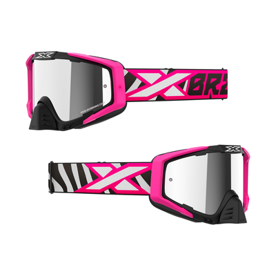 EKS-S GOGGLE FLO PINK ZEBRA - Minimotos