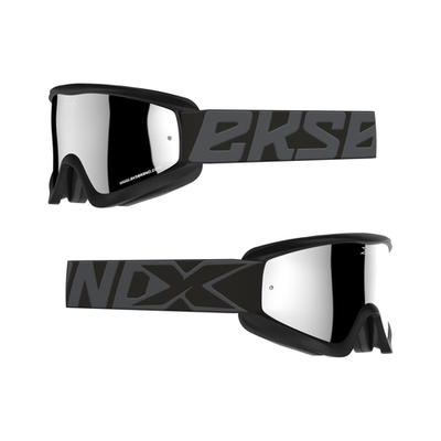 GOX FLAT-OUT MIRROR GOGGLE BLACK & GRAY - Minimotos