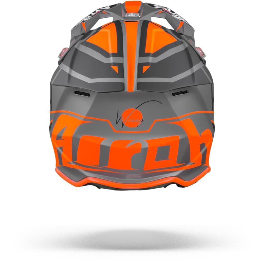 CASCO CROSS WRAAP MOOD NARANJA Minimotos